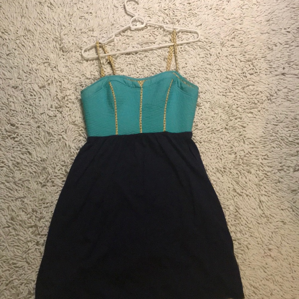 Casual yet elegant blue dress